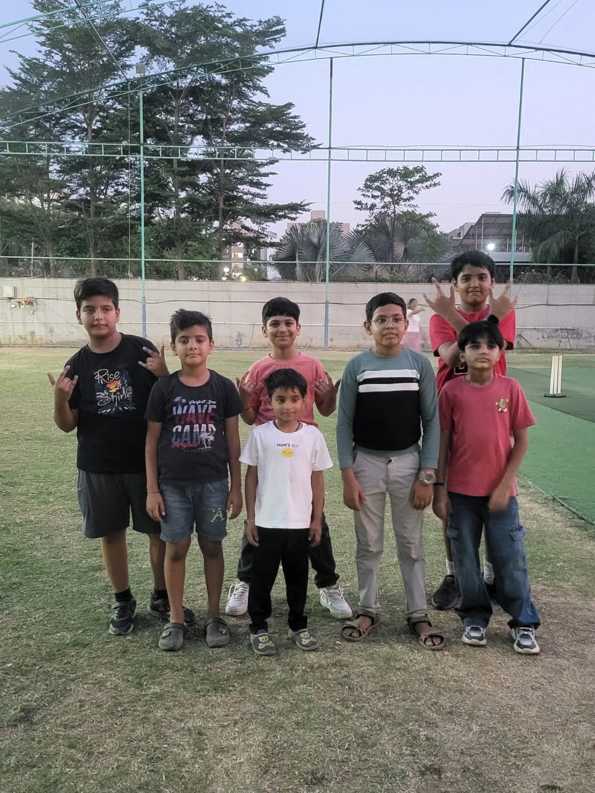 Student group learning celebration and interactive activity