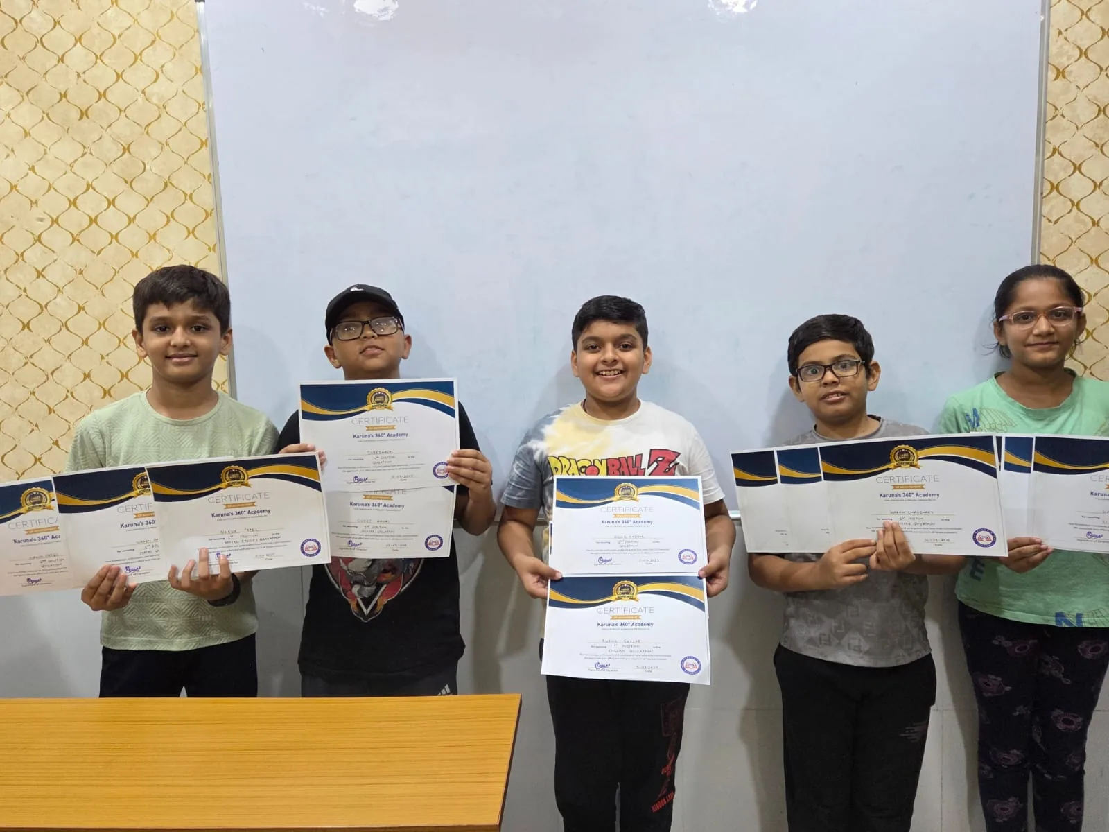 Competitive Quizathon championship final stage at Karuna's Academy